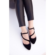 Fox Shoes Siyah Kadın Babet D726016902