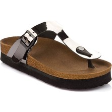 Fox Shoes Platin Kadın Terlik B777731034