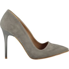 Fox Shoes Gri Kadın Topuklu Ayakkabı 8922151902