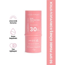Bade Natural Pembe %100 Mineral Filtreli ve Doğal Güneş Koruyucu Stick 30 SPF