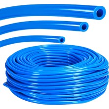 Sürmene 8 mm Tüp Hortumu Yüksek Kaliteli Esnek Mavi 1,85 M Uzunluğunda (2 Adet Kelepçe Hediyemizdir)