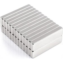 Royal Rain Store Dikdörtgen Süper Güçlü Mıknatıs 40X10X5 mm (4'lü Set)