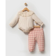 Queen Kids  Kız Bebek Sensıtıve  2'li Takım Toz  Pembe