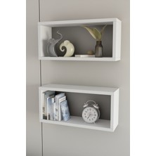 ODESSIA 2’li Modern Duvar Rafı Salon Oturma Odası Mutfak Banyo Ofis Için Çok Amaçlı Duvar Rafı Düzenleyici