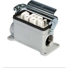 Mete Enerji 4/2X80/16A. Duvar Priz Çift Grş. (Tek Metal Mand.) - 403610S