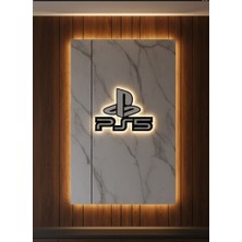 Similar Ps5 Logo Dekoratif Duvar Süsü Oyun Odası ve Salon Uyumu