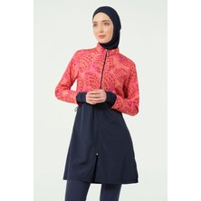 Alfasa 25324 Parmak Geçirmeli Crop Tesettür Mayo