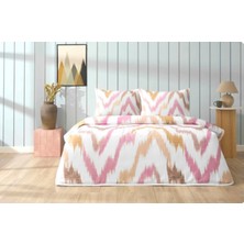 Taç Yeni Sezon Genç Modası Queen Size ( 120 x 200 Lastikli) Pike Takımı Avenya Pembe