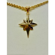 22 Ayar Yıldız Kolye Ucu Afşar Kuyumculuk