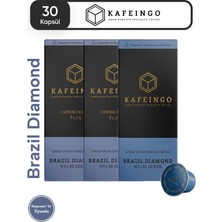 Kafeingo Brazil Diamond Ny2 Ss Gerais Kahve 30 Kapsül (Nespresso Uyumlu)
