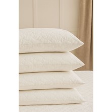 Lunga Vita %100 Pamuk 4 Adet Kapitone Yastık Alezi