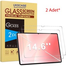 Ukscase Samsung Galaxy Tab S11 ULTRA/S10 Ultra/s9 Ultra/s8 Ultra 14.6 Inç Uyumlu Temperli Cam Ekrankoruyucu 2 Adet