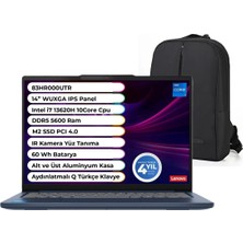 Lenovo Ideapad Slim 5 14IRH10 Intel Core I7 13620H 48 GB 1 Tb SSD Windows 11 Pro 14'' IPS 83HR000UTR Snertech Çanta
