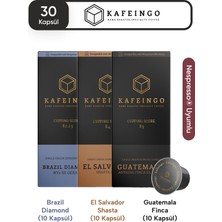 Kafeingo Kahve Set 30 Kapsül Brazil & El Salvador & Guatemala