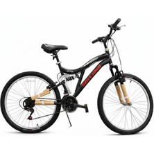 Salcano Hector 26V 26 Jant 21 Vites Çift Amortisörlü Dağ Bisikleti Siyah Kırmızı Gri