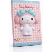 Medy Store Kuromi & My Melody Squishy - Yumuşak Kapaklı Günlük - Not Defteri | A6 | 96 Yaprak (Lisanslı)