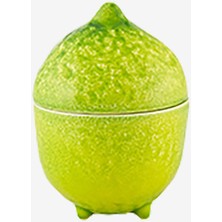 Bordallo Pinheiro Lemon Sarı Seramik Saklama Kabı 11 cm