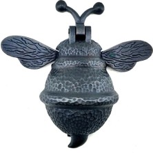 MiraLive Antika Tarz Dekoratif Pirinç Arı Kapı Tokmağı, Taktak - Büyük, 163X150MM, Oksit