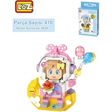 Vagonlıfe Loz 8828 Kız Astronot 410 Parça Block Oyuncak 3+