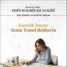 Mystic Chart Kozmik İmzan - Kişiye Özel Doğum Haritası Analizi Rehberi (Dijital PDF)