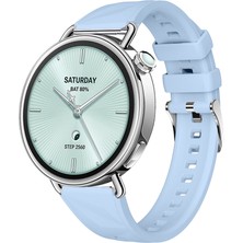 Sneezy Mi Watch S4 41MM Ile Uyumlu Prism Metal Tokalı Soft Yumuşak Silikon Kordon