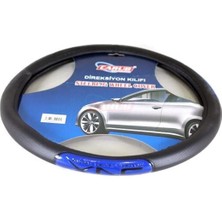 STANDART Carub Direksiyon Kılıfı 42CM Siy-Mvi Yazı Fosfor