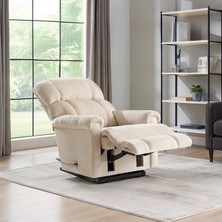La-Z-Boy Pinnacle Leather Madras Parchment Sallanır Tv Koltuğu
