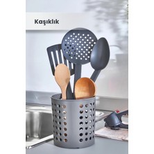 Orvila Kaşıklık - Tezgah Üstü Delikli Kaşıklık-Kepçe-Bıçak Kurutmalık Düzenleyici Organizer