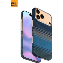 Nettech Apple iPhone 17 Pro Max Uyumlu NT-N076 Kevlar Karbon Arka Koruma Kılıf