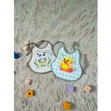 Malkoç Bebe Ikili Bağlamalı Mama Önlüğü Set - Kahverengi - St Kahverengi