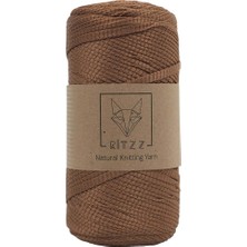 Ritzz Polyester Ribbon Ip Sütlü Kahve