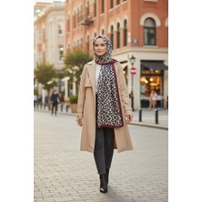 Trend Nexus Leopar Desenli Dijitalsoft Şal