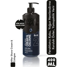 Nishman 2’si 1 Arada Tıraş Sonrası Krem ve Kolonya Losyon Arctic Blue 400 ml Ferahlatıcı Koku