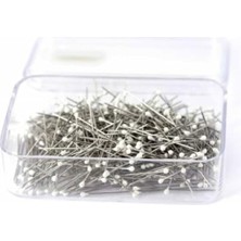 MarkEntegra Mineli Beyaz Başlı 50 Adet Toplu Iğne Seti