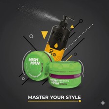 Nishman 05 Saç Şekillendiric Ultra Sert Parlak Wax 100 ml x 3 Adet/ + 400 ml Tuzsuz Şampuan Hediye