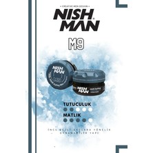 Nishman M9 Saç Şekillendirici Ultra Mat Wax / Ince Telli Saç Tiplerine Yönelik 100 ml