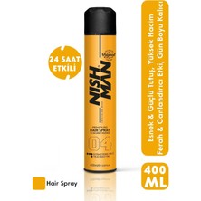 Nishman 04 Ekstra Tutuş Saç Şekillendirici Sprey - 400 ml