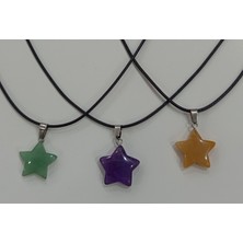 SolidBakkal Doğal Taş Aventurin,ametist,yeşim 3’lü Set Kolye