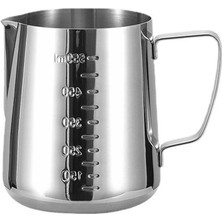 304 Çelik 600 ml Kahve Süt Köpürtme Potu Sütlük Pitcher