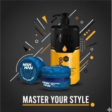 Nishman 01 Saç Şekillendiric Ultra Sert Parlak Wax 100 ml x 5 Adet/ + 1250 ml Tuzsuz Şampuan Hediye