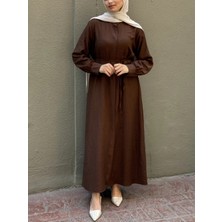 Uzun Rayon Tunik Kuşaklı & Düğmeli