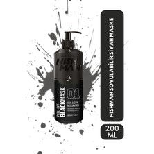 Nishman Soyulabilir Siyah Maske 200 ml Siyah Nokta ve Sivilce Karşıtı Etkili Bakım Özelliği