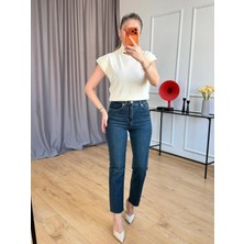 Size Özgü Petrol Kesik Paça Jean