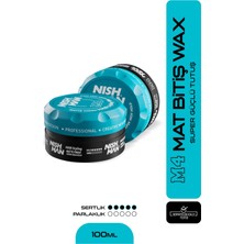 Nishman M4 Ultra Sert Mat Görünümlü Saç Şekillendirici Wax - 100 ml
