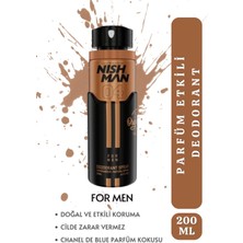 Nishman Erkek Sprey Deodorant 21 Saat Etkili Koruma - Blue Man - 200 ml