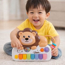 Toyska Eğitici Aslan Piyano Oyuncağı - Işıklı, Sesli - Karamel