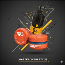 Nishman 02 Saç Şekillendiric Ultra Sert Parlak Wax 100 ml x 3 Adet/ + 400 ml Tuzsuz Şampuan Hediye