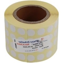 MarkEntegra Kendinden Yapışkanlı Kuşe Rulo Etiket, 10MM Çap, 5000 Adet