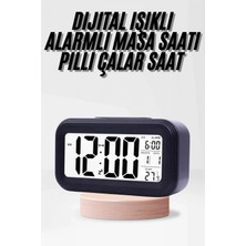 MiraLive Dijital Işıklı Alarmlı Çalışma Masası Ekran Pilli Çalar Saat