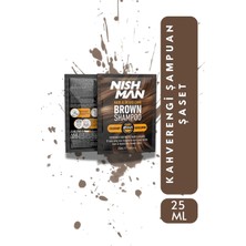 Nishman Saç ve Sakal Kahverengileştirici Şampuan 25 ml Kolay Kullanım Etkili Sonuç